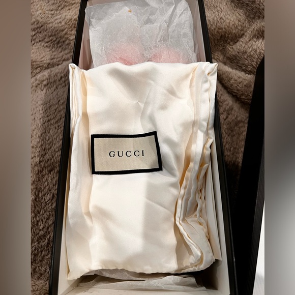 Brand New Gucci Double GG Marmont Sandal Slide in Dusty Pink Color EU 38 US 7.5 - Picture 8 of 10